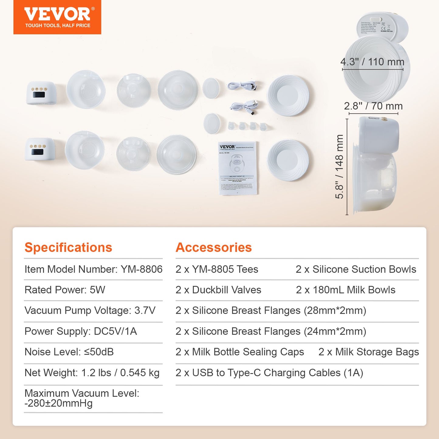 VEVOR BreastPump