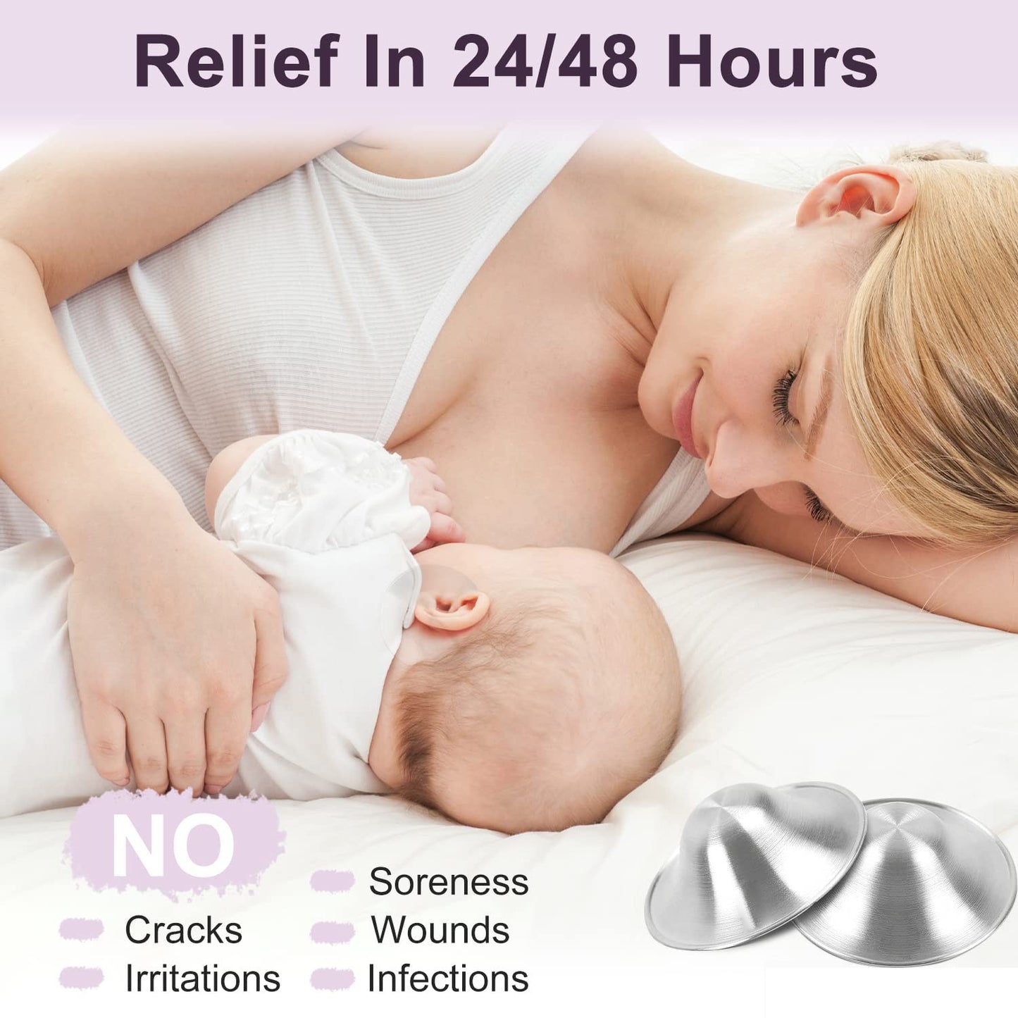 Silver Nursing Cup Nipple Shield