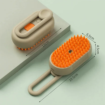 3-in-1 Pet Massage Steam Brush
