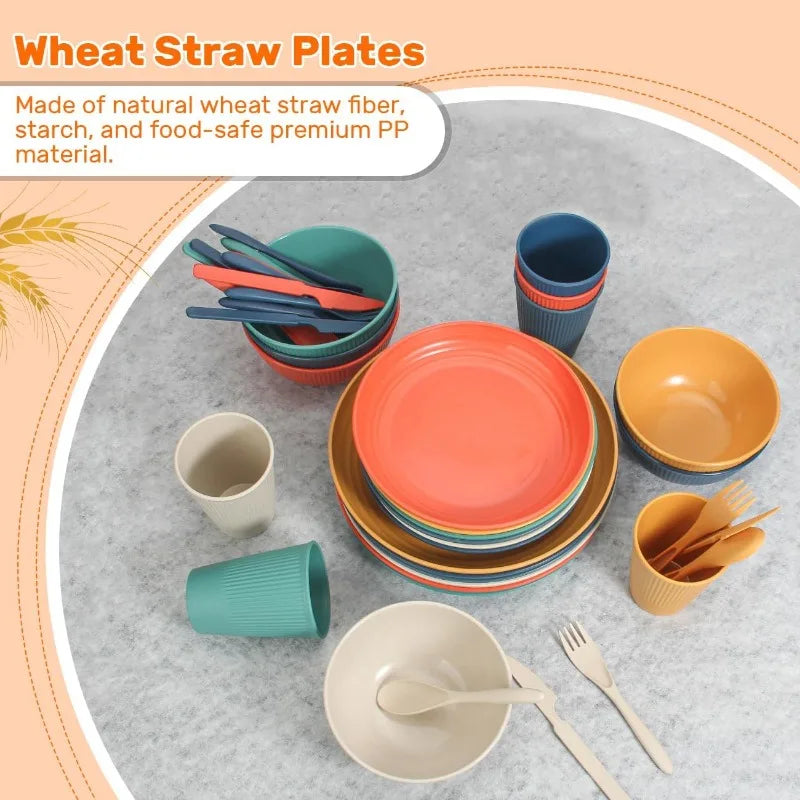 Wheat Straw Dinnerware Sets