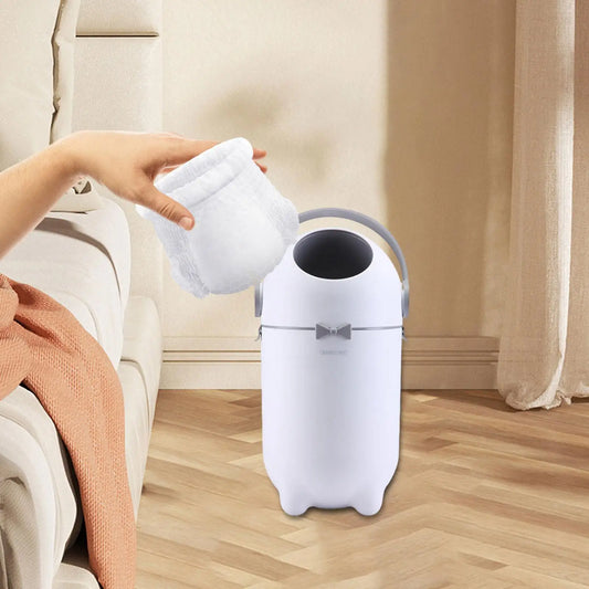 15L Diaper Trash Can Wastebasket  Garbage Container Bin with Lid Portable for Study Room Home Bedroom Living Room Dorm Apartment