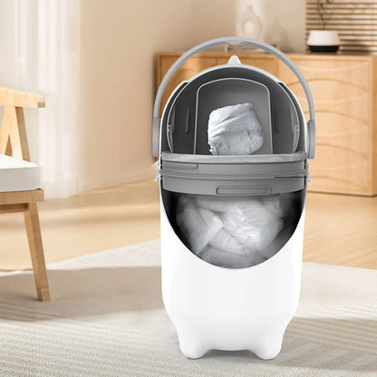 15L Diaper Trash Can Wastebasket  Garbage Container Bin with Lid Portable for Study Room Home Bedroom Living Room Dorm Apartment