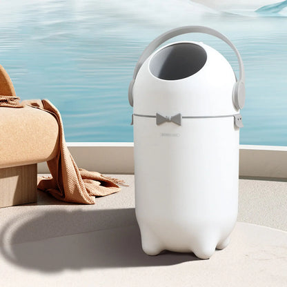 15L Diaper Trash Can Wastebasket  Garbage Container Bin with Lid Portable for Study Room Home Bedroom Living Room Dorm Apartment