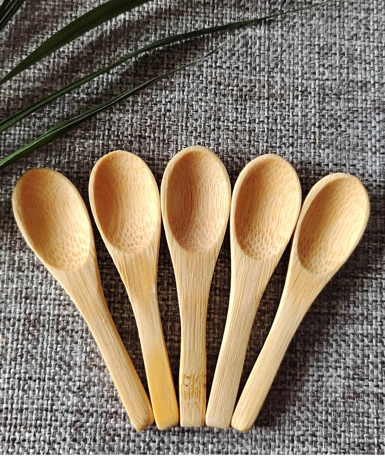 Mini Bamboo Baby Feeding Spoons