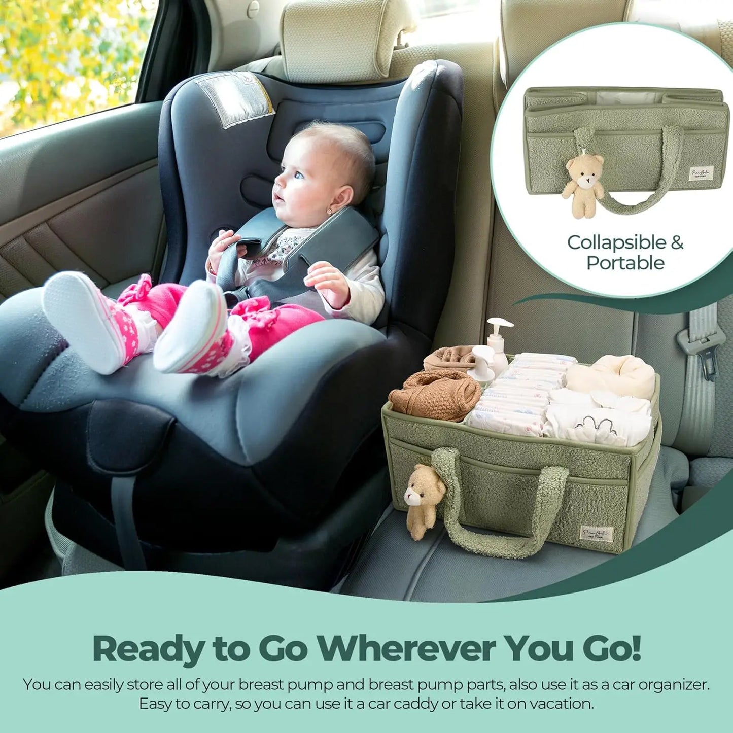 Baby Diaper Caddy Organizer