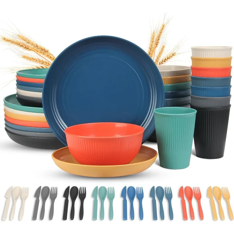 Wheat Straw Dinnerware Sets