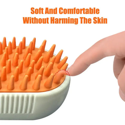 3-in-1 Pet Massage Steam Brush