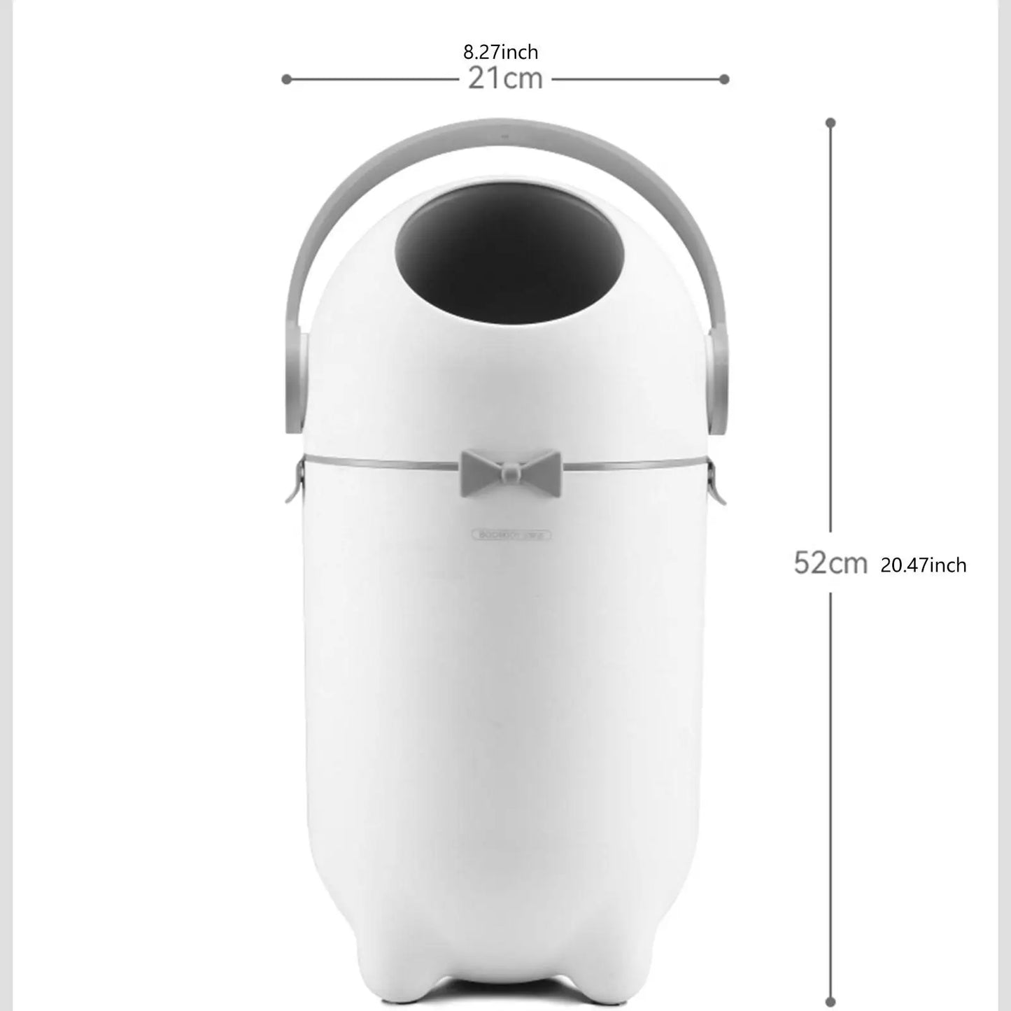 15L Diaper Trash Can Wastebasket  Garbage Container Bin with Lid Portable for Study Room Home Bedroom Living Room Dorm Apartment