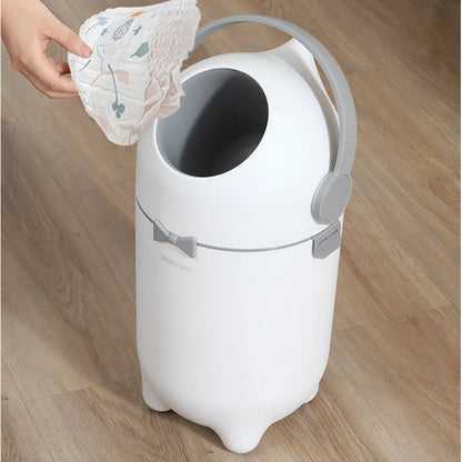 15L Diaper Trash Can Wastebasket  Garbage Container Bin with Lid Portable for Study Room Home Bedroom Living Room Dorm Apartment