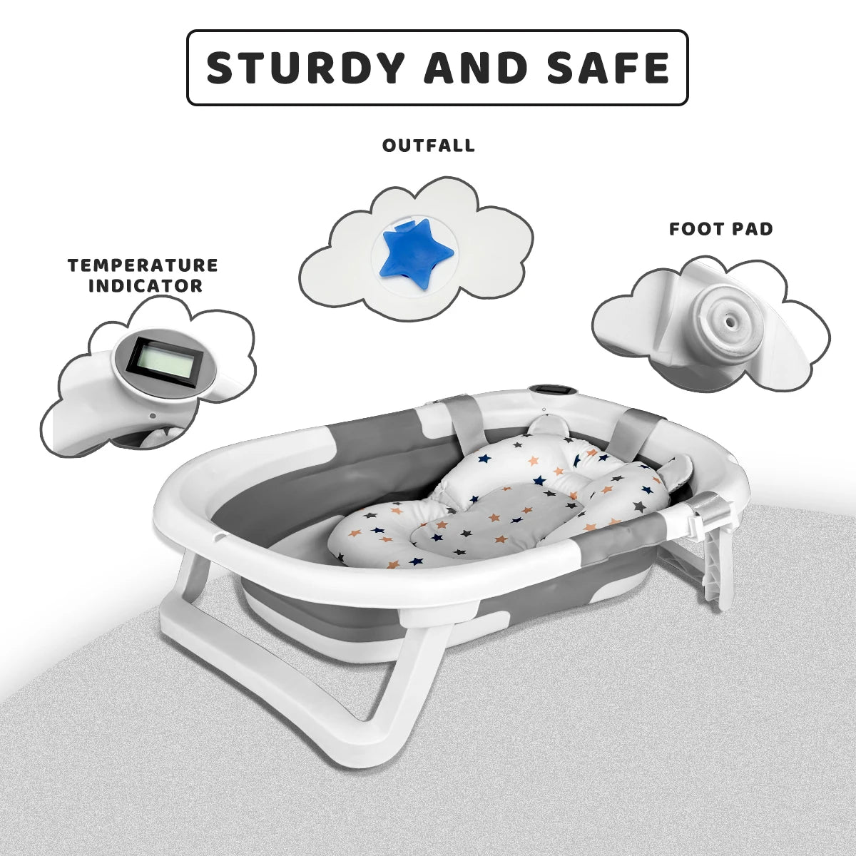Foldable Baby Bathtub