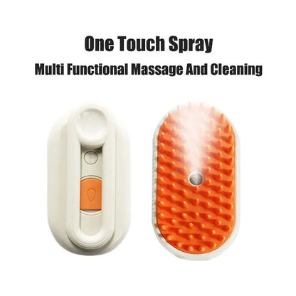 3-in-1 Pet Massage Steam Brush