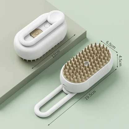 3-in-1 Pet Massage Steam Brush