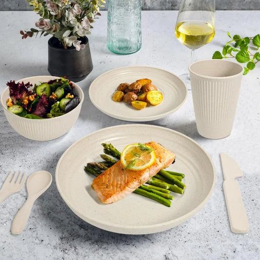 Wheat Straw Dinnerware Sets