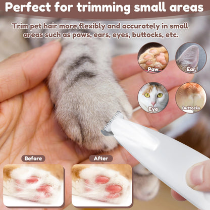 Pets Dog Trimmer With LED Light
